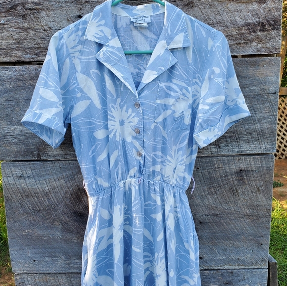 Stuart Alan Dresses & Skirts - Vintage 80s Light Blue Dress